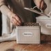 Retro knäckebrødskasse – Beige
