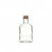 Glassflaske med kork, gjennomsiktig, 150 ml