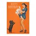 Dobbel bursdagskort «Cat And a Dog»