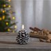Led-blokklys, flamme, kott