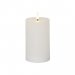 Led Block-lys, flytende voks, hvit, 15 cm