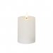 Led Block-lys, flytende voks, hvit, 12,5 cm