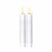 LED-antireflekslys, korte, 2-pakning, hvite