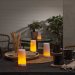 Oppladbare LED-lys med USB og lader, 5 sett