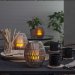 Oppladbare LED-lys med USB uten lader, 5 sett