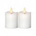 LED-blokklys, 2-pakning, flamme