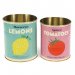Krukke / blikkboks, 2-pakning, Lemons N Tomato