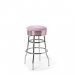 Diner barstol vintage utan rygg rosa