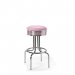 Diner barstol retro utan rygg rosa