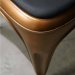 Spisestol «Living» med høy rygg, messing, Trademark Living