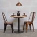 Spisestol «Living» med høy rygg, messing, Trademark Living