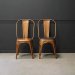 Spisestol «Living» med høy rygg, messing, Trademark Living