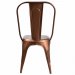 Spisestol «Living» med høy rygg, messing, Trademark Living