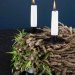 Lysestake «Pinne», svart