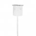 Lysestake til stearinlys, hvit, 7,1 x Ø 2,8 cm
