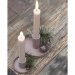 Industriell lysestake, gammelrosa, Ø 7 cm