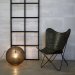 Bohemian-loungestol i grønt skinn fra Trademark Living