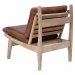 Loungestol med tre og skinnputer fra Trademark Living