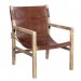 Loungestol med skinnsete fra Trademark Living