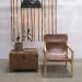 Loungestol med skinnsete fra Trademark Living