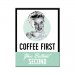 Magnet coffee first 6 x 8 cm