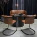Harlem-loungesofa med vattert skinn fra Trademark Living