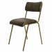 Spisestol «Diner» grønn/messing med vattert bøffelskinn fra Trademark Living