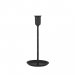 lysestake i metall, svart, medium