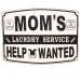 Metallskilt «Mom’s Laundry», 30 x 40 cm