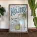 Metallskilt «Mojito» 20 x 30 cm