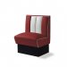 Diner-sittebås – retro-sofa, endeelement 70 cm
