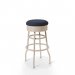 Diner barstol Creme vintage utan rygg navy