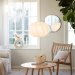 Olivia lampeskjerm Twist Hvit 50 cm – Pr Home