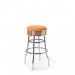 Diner barstol vintage utan rygg orange