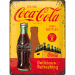 «Coca-Cola yellow in bottles»-skilt, 30 x 40 cm