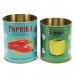 Krukke / blikkboks, 2-pakning: Paprika og pepper