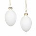 Påskeegg i glass, hvite, 6,5 cm, 6-pakning