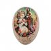 Påskeegg i gammeldags stil, 15 cm, «Family Rabbit» med blomster, 1 stk.