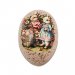 Påskeegg i gammeldags stil, 15 cm, «Family Rabbit»-påskeegg, 1 stk.