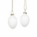 Påskeegg i glass, hvite, 4,5 cm, 6-pakning