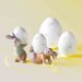 Dekorasjon: Kaniner med egg – blandet sett, 2 sett