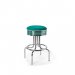 Diner barstol retro 66 cm utan rygg petrol