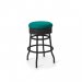 Diner Barstol helsvart utan rygg 66 cm petrol