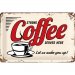 «Coffee served here»-skilt, 20 x 30 cm