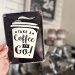 Metallskilt «Coffee to go», 15 x 20 cm