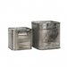Blikkbeholder Kvadrat Rusty, 2 sett
