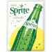 Sprite-plateskilt med flaske, 30 x 40 cm