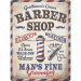 Barbershop-metallskilt 30 x 40 cm