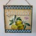 Plateskilt «Lemonade» med oppheng, 30 x 30 cm