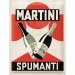 Metallskilt «Martini Spumanti», 30 x 40 cm
